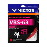 VICTOR VBS-63 Red 10m badminton string set — pack