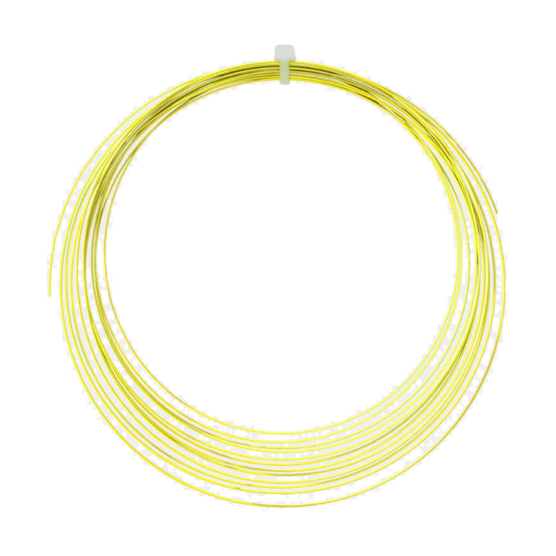 VICTOR VBS-68 Control Hard Feeling 0.68mm Badminton String Set (10m) - Yellow - Gem Sports