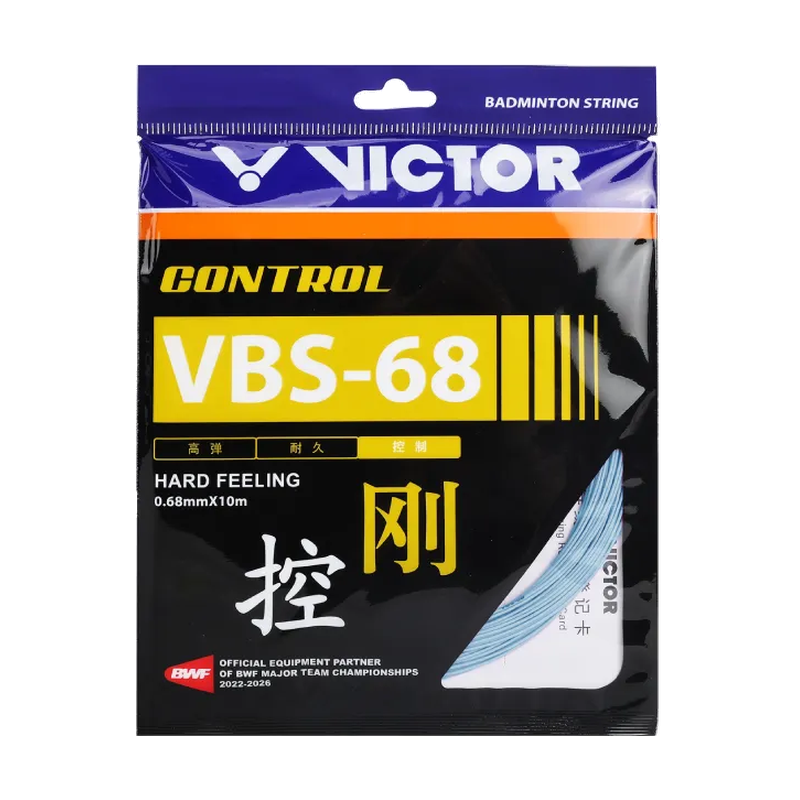 VICTOR VBS-68 Light Blue 10m badminton string set — pack