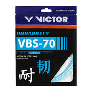 VICTOR VBS-70 Durability 0.70mm Badminton String Set (10m) - Light Blue - Gem Sports