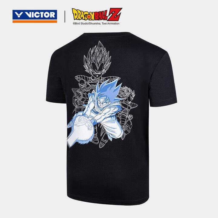 VICTOR x Dragon Ball Z Unisex Knitted T-Shirt - T - 502DBZ - C Black - Gem Sports