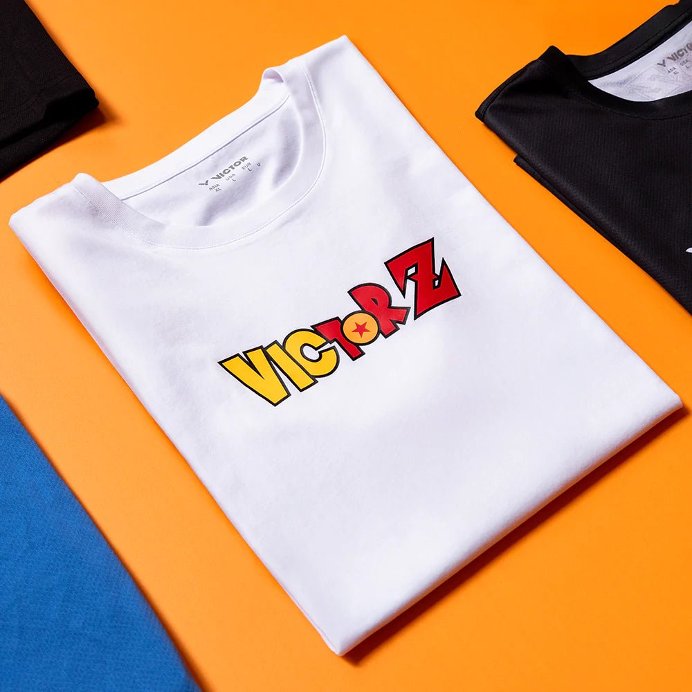 VICTOR x Dragon Ball Z Unisex Knitted T-Shirt - T - 503DBZ - A White - Gem Sports