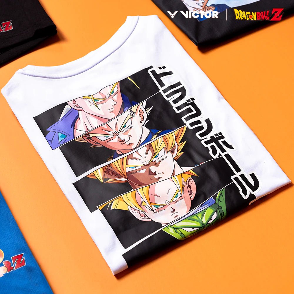 VICTOR x Dragon Ball Z Unisex Knitted T-Shirt - T - 503DBZ - A White - Gem Sports