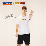 VICTOR x Dragon Ball Z Unisex Knitted T-Shirt - T - 503DBZ - A White - Gem Sports