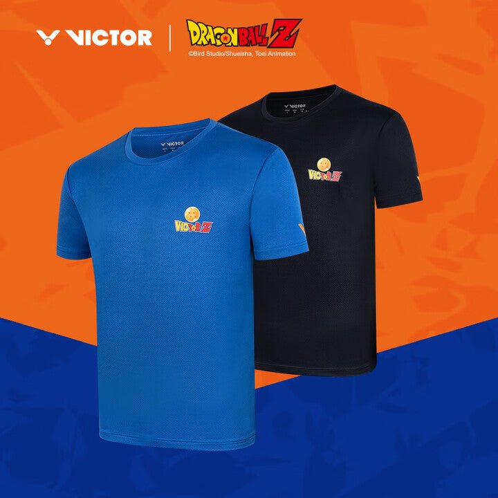 VICTOR x Dragon Ball Z Unisex Knitted T-Shirt - T - 504DBZ C - Black/ F - Blue - Gem Sports