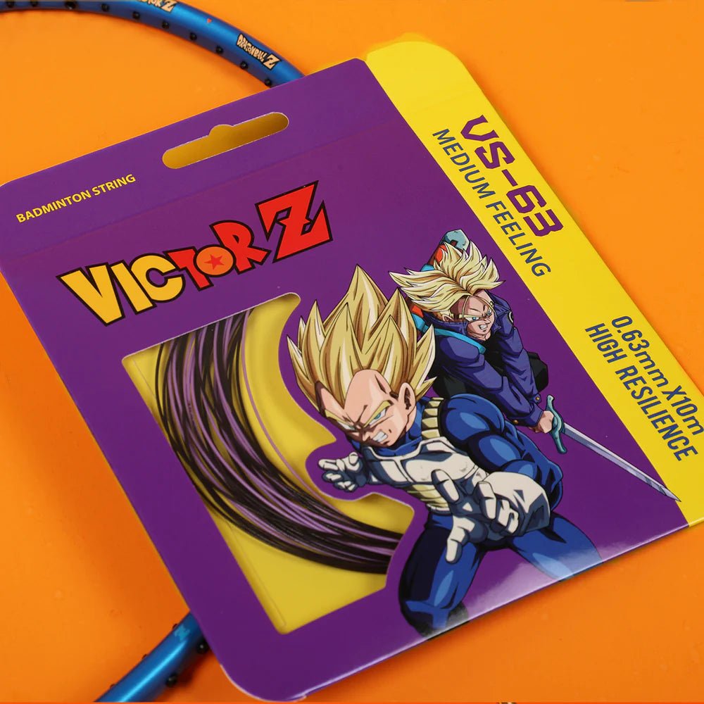 VICTOR x Dragon Ball Z VS - 63DBZ - CJ Badminton String Set (10m) - Black/Purple - Gem Sports