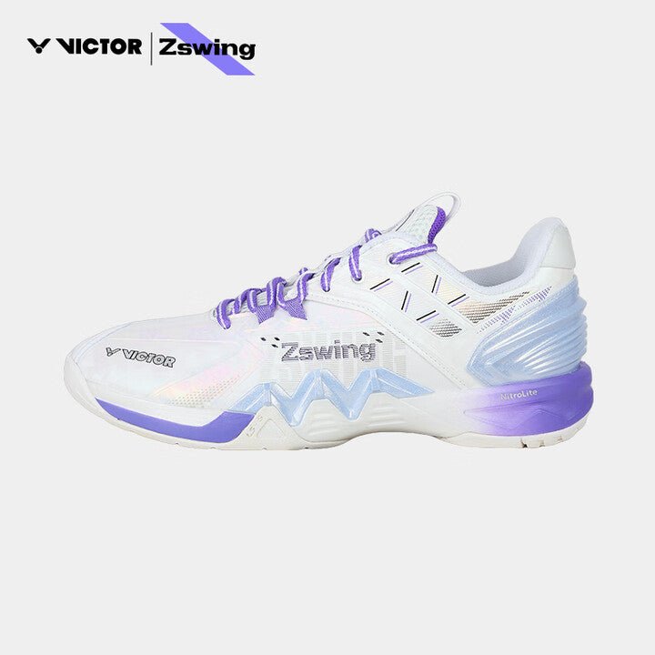 VICTOR x ZSW P8500NitroLite - ZSW UNISEX Badminton Shoes - AJ (Pearly White/Light Dahlia) - Gem Sports