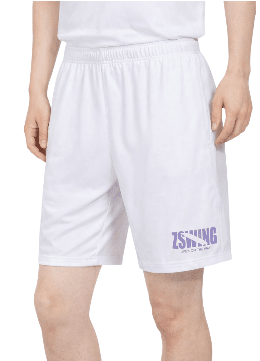 VICTOR x ZSW Unisex Knitted Shorts R - 504ZSW A - White - Gem Sports