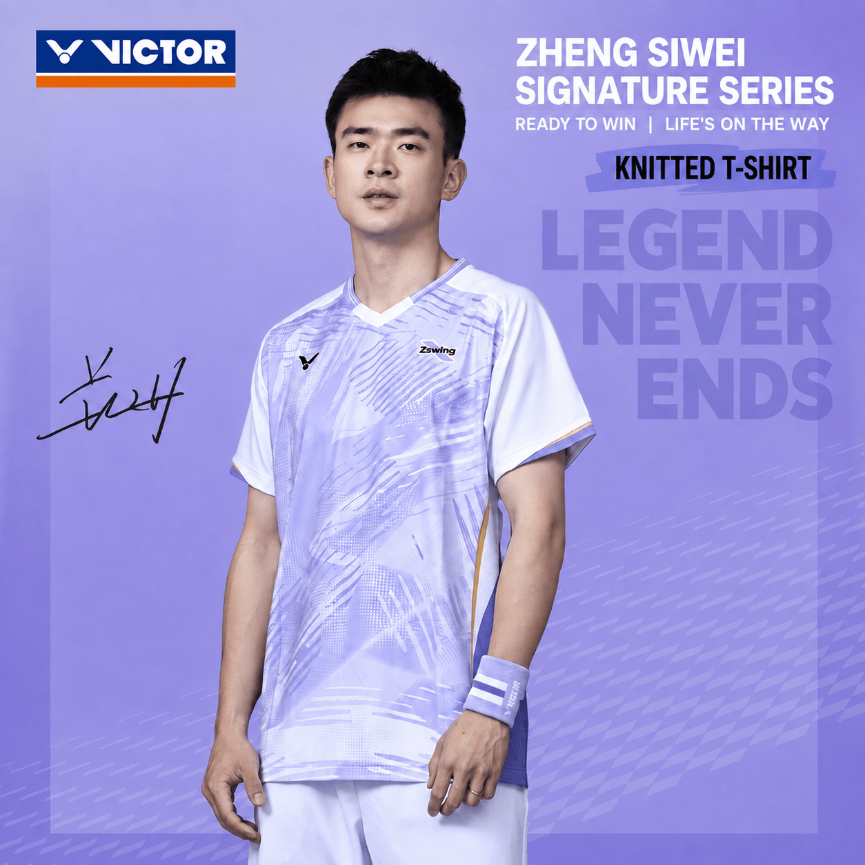 VICTOR | Zswing Collection 2.0 Knitted T-shirt T-601ZSW A - White - Gem Sports