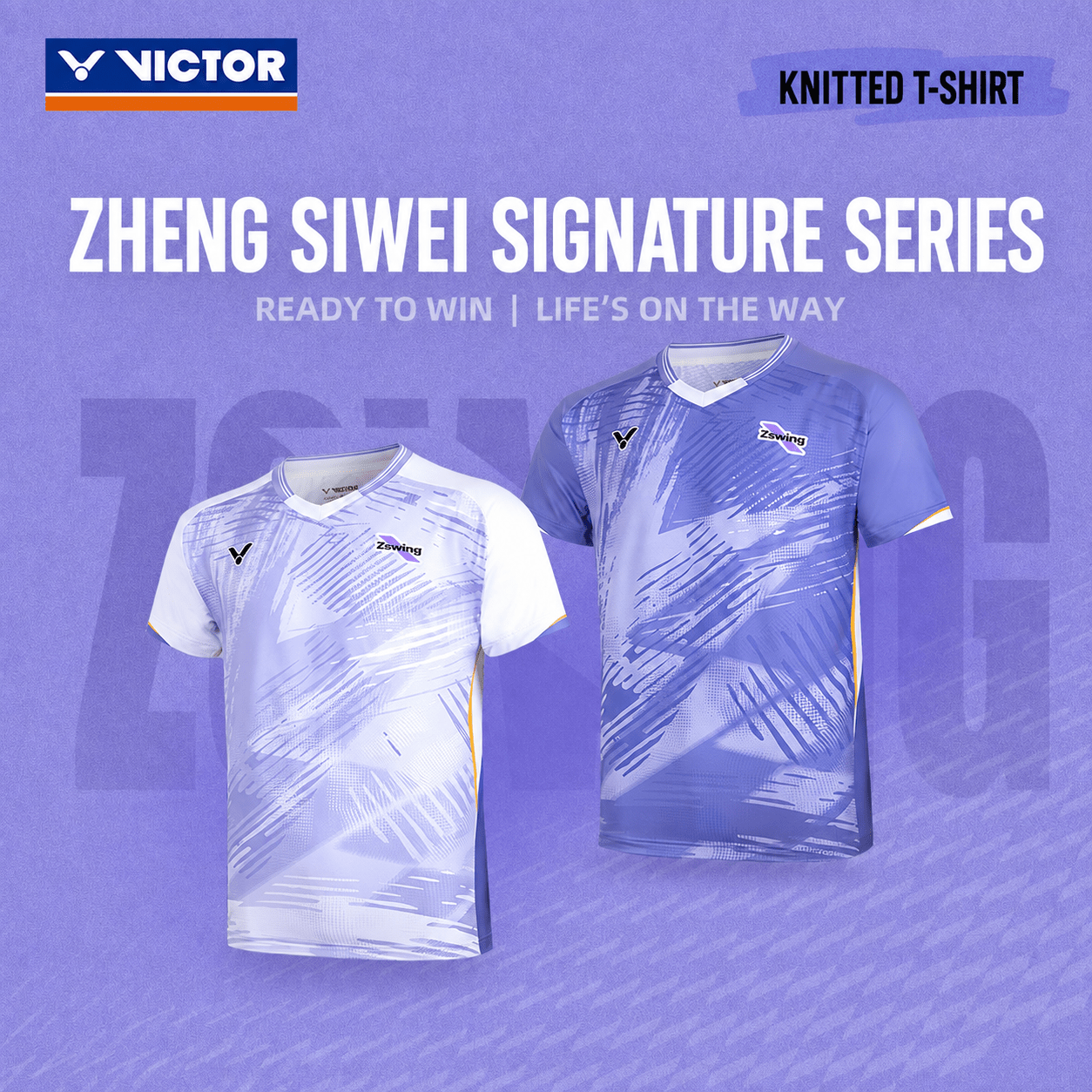 VICTOR | Zswing Collection 2.0 Knitted T-shirt T-601ZSW J - Purple - Gem Sports