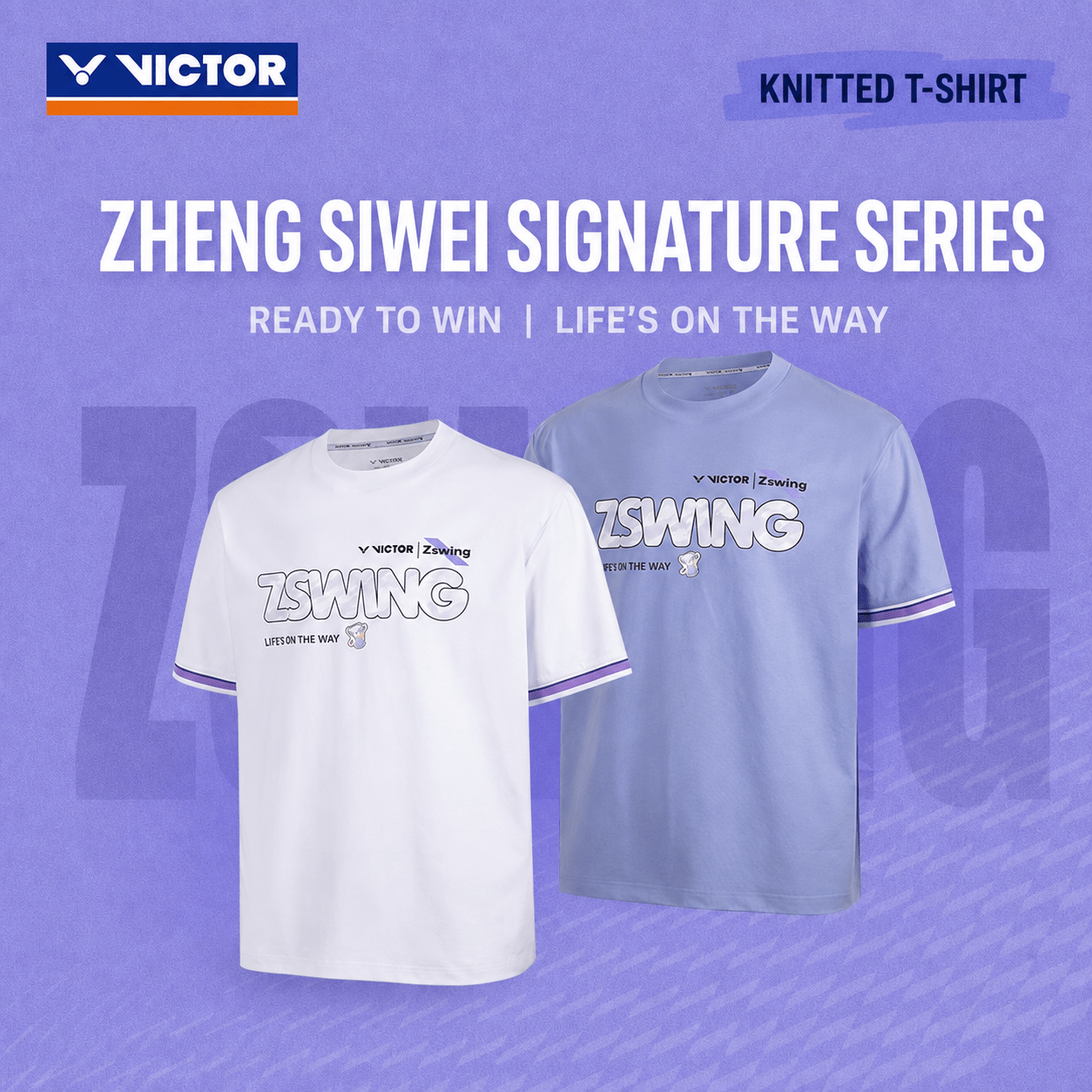 VICTOR | Zswing Collection 2.0 Knitted T-shirt T-603ZSW A - White - Gem Sports