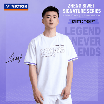 VICTOR | Zswing Collection 2.0 Knitted T-shirt T-603ZSW A - White - Gem Sports