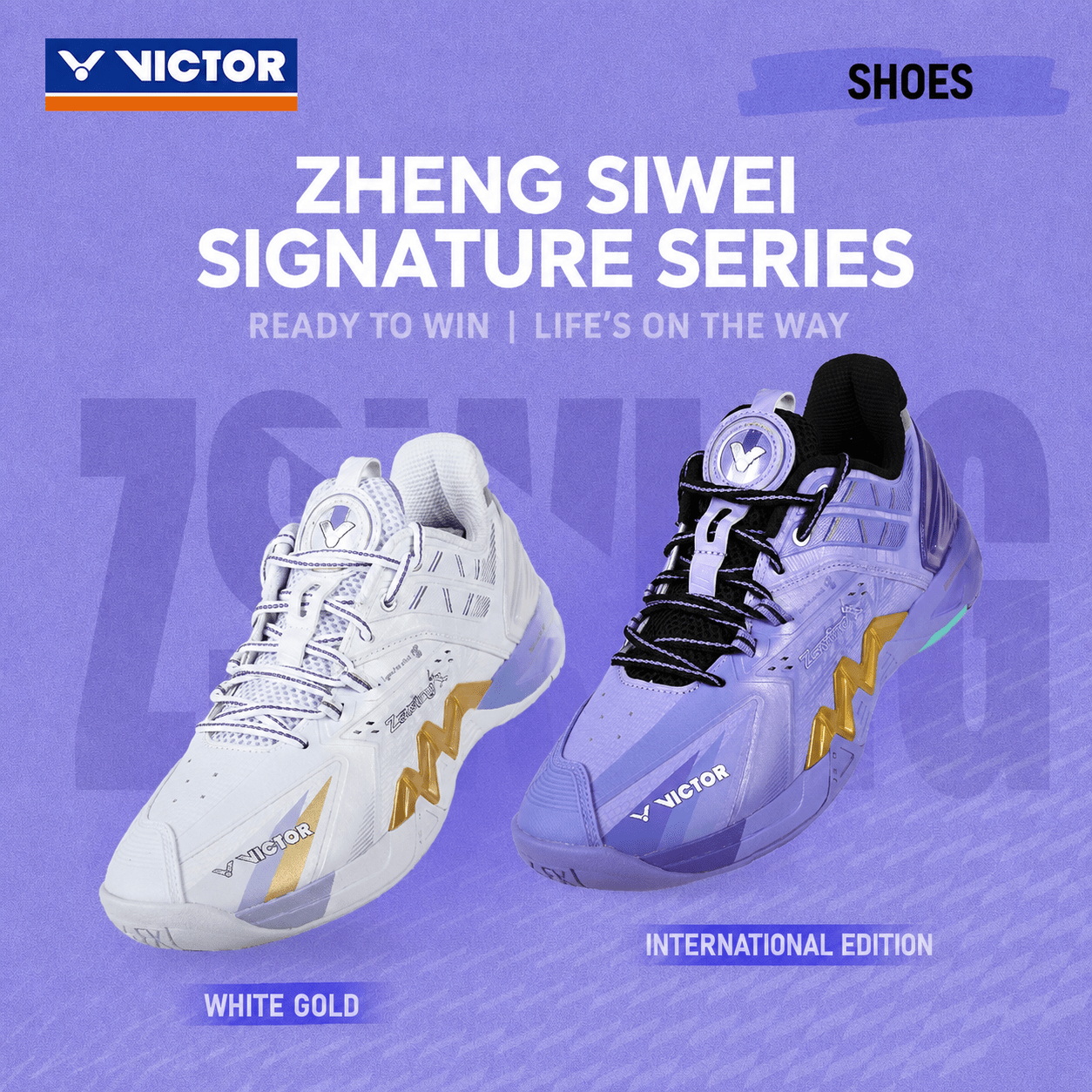VICTOR | Zswing Collection 2.0 P8500NLiteZSW UNISEX Badminton Shoes J - Purple - Gem Sports