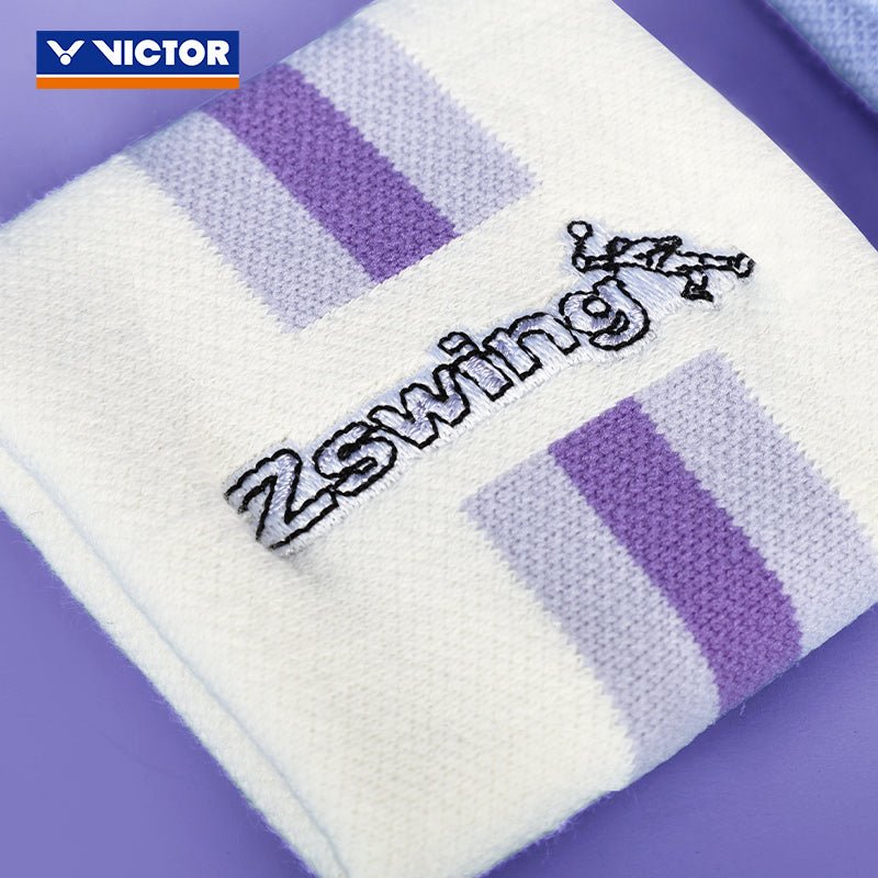 VICTOR | Zswing Collection 2.0 Wristband SP606ZSW A White/T Pastel Lilac - Gem Sports