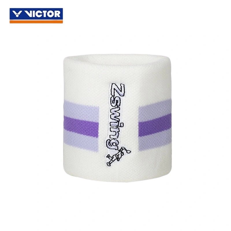 VICTOR | Zswing Collection 2.0 Wristband SP606ZSW A White/T Pastel Lilac - Gem Sports