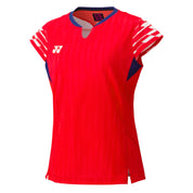 YONEX 2025 China National Team Women's Crew Neck Shirt 20860YX - Clear Red - Gem Sports