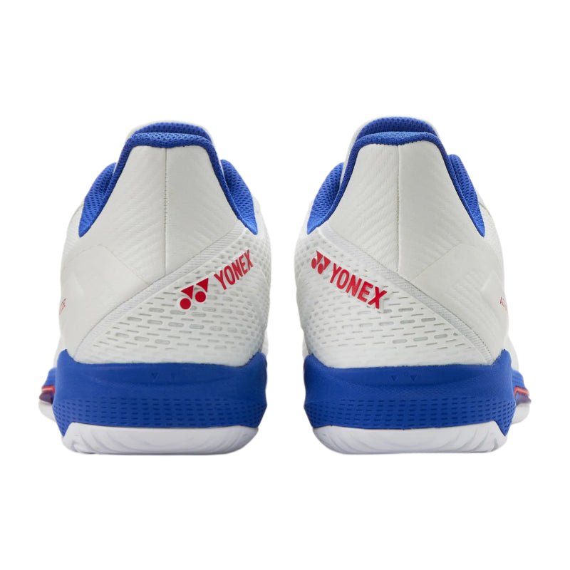 YONEX 2026 Power Cushion Ad - Accel (All Court) WIDE Unisex Tennis Shoes - White/Purple - Gem Sports