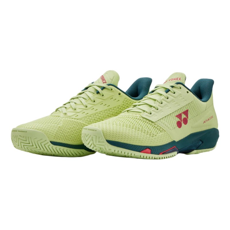 YONEX 2026 Power Cushion Ad - Accel (All Court) WOMEN'S Tennis Shoes - Sunny Lime - Gem Sports