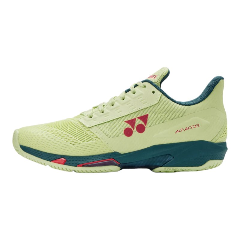 YONEX 2026 Power Cushion Ad - Accel (All Court) WOMEN'S Tennis Shoes - Sunny Lime - Gem Sports