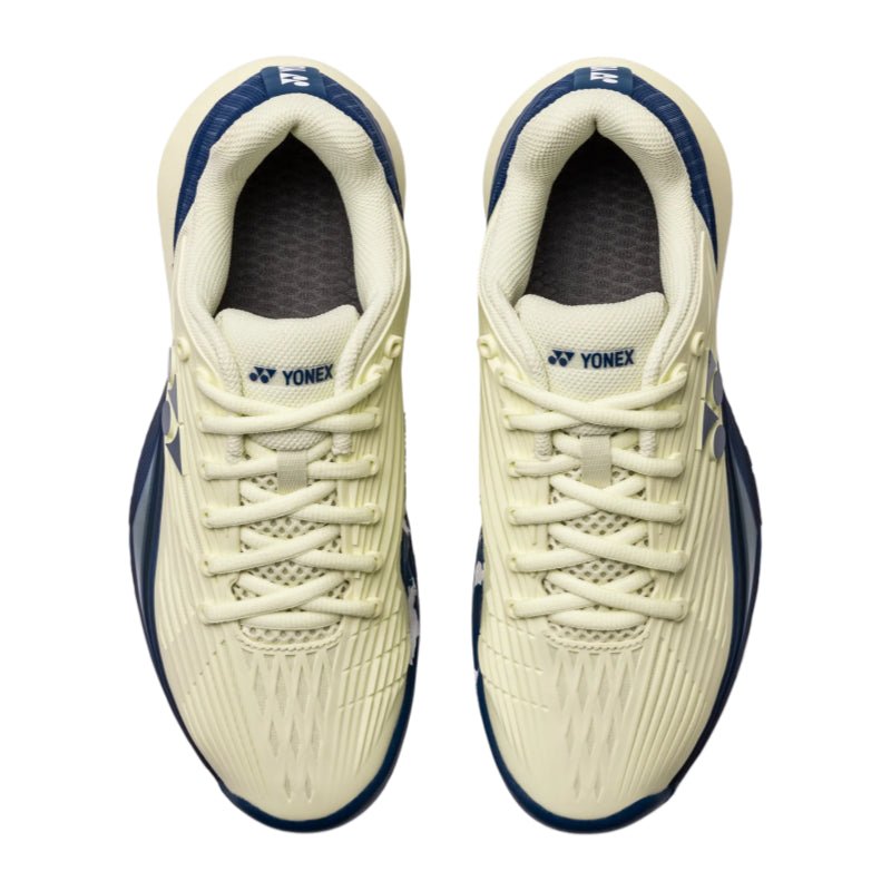YONEX 2026 Power Cushion Eclipsion 5 (All Court) WOMEN'S Tennis Shoes - Champagne/Navy blue - Gem Sports