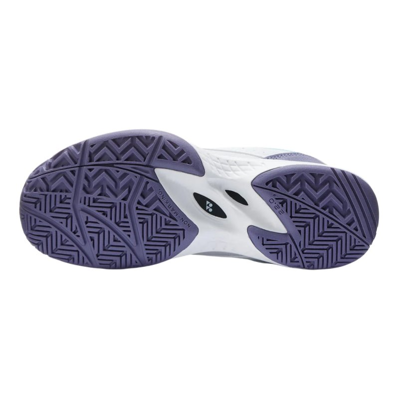 YONEX 2026 Power Cushion Pro - Move (All Court) JUNIOR Tennis Shoes - White/Sax - Gem Sports