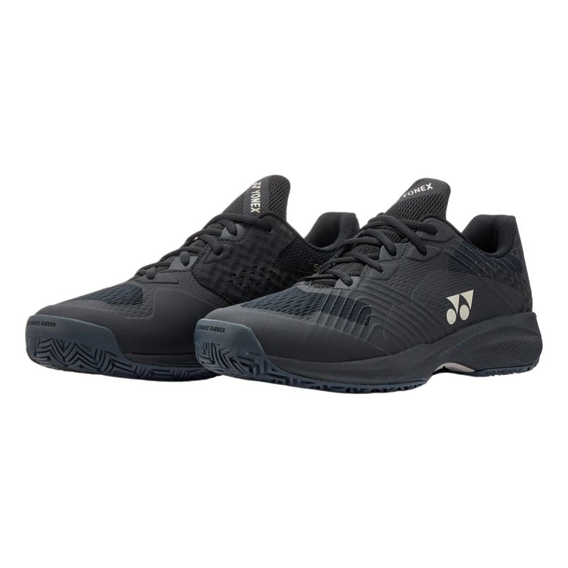 YONEX 2026 Power Cushion Sonicage (All Court) MEN'S Tennis Shoes - Black/Mocha Gray - Gem Sports