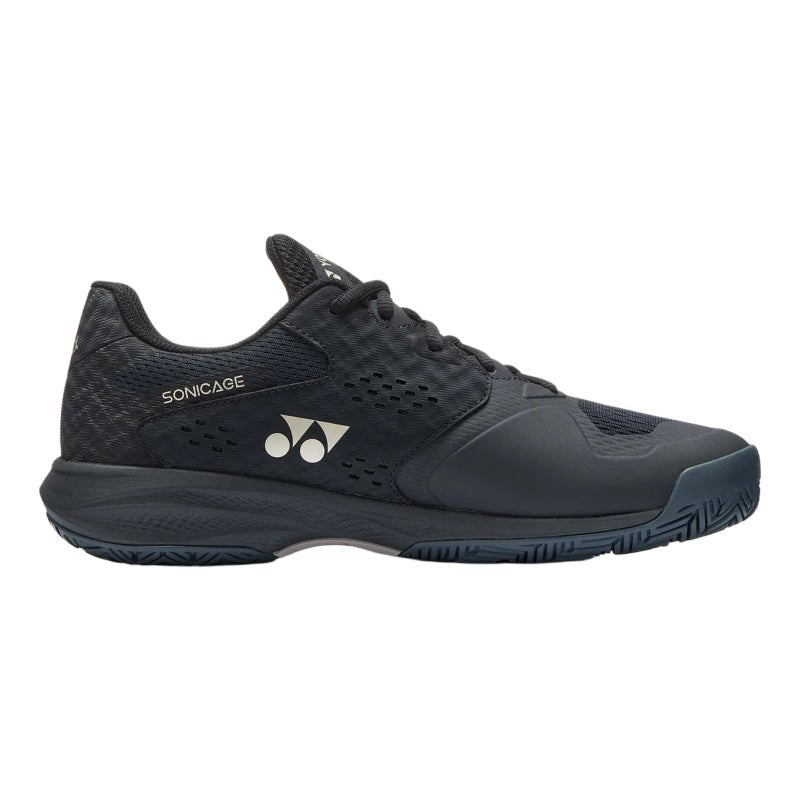 YONEX 2026 Power Cushion Sonicage (All Court) WOMEN'S Tennis Shoes - Black/Mocha Gray - Gem Sports