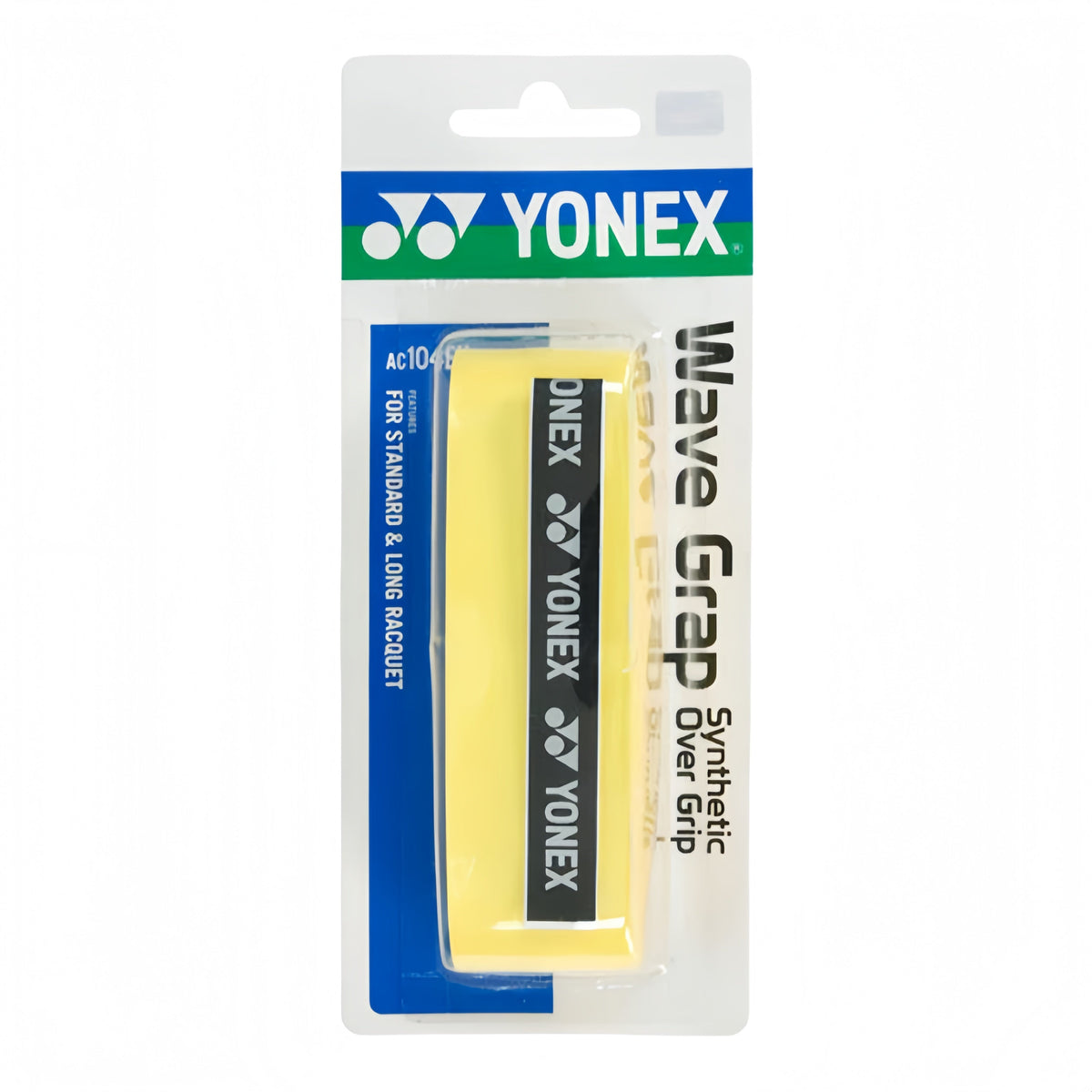 YONEX AC104EX Wave Grip (1 Wrap) - Yellow - Gem Sports
