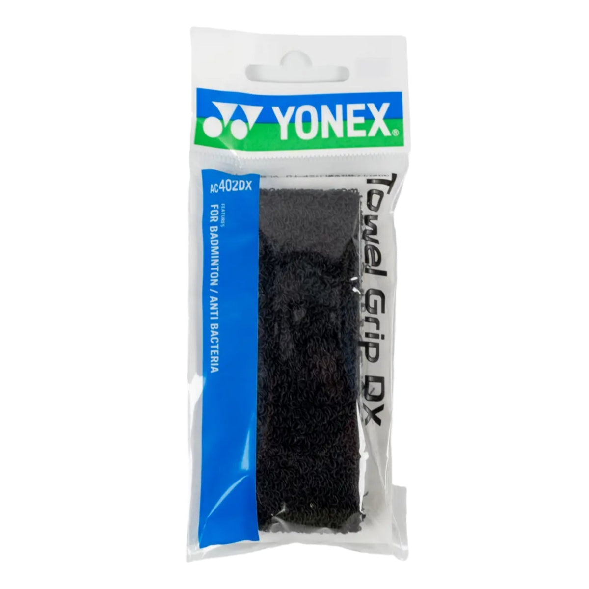 YONEX AC402DX Towel Grip (1 Wrap) - Black - Gem Sports