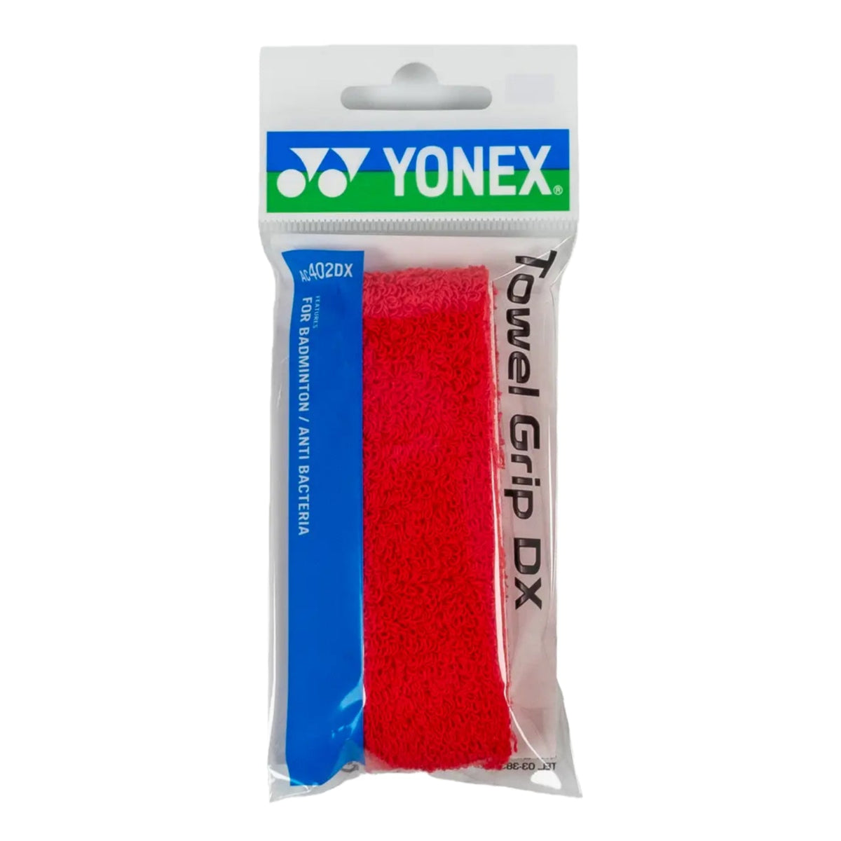 YONEX AC402DX Towel Grip (1 Wrap) - Red - Gem Sports
