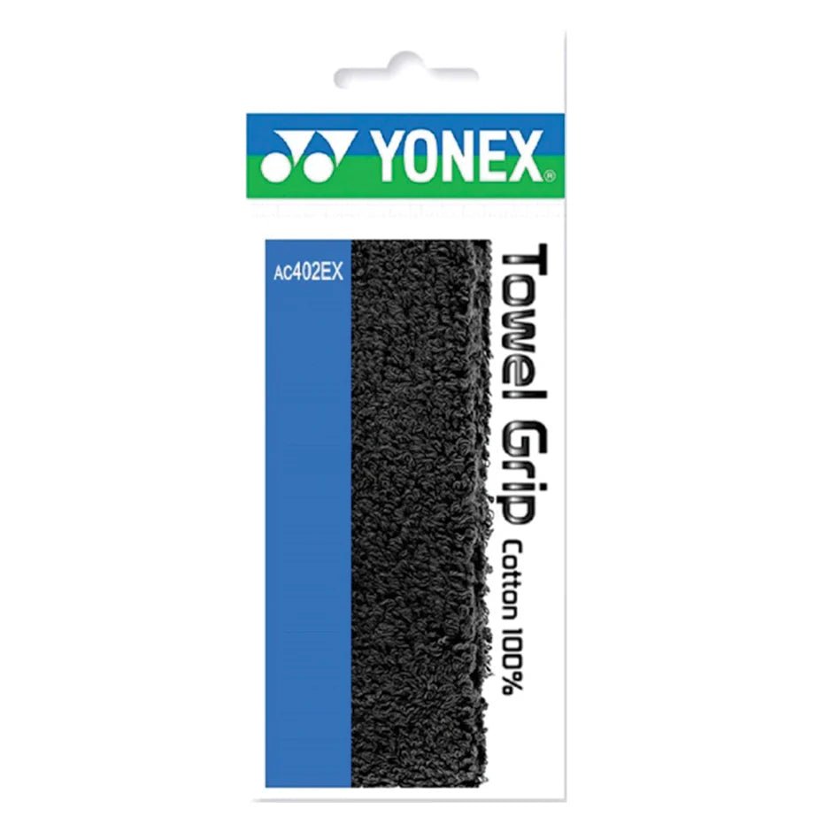 YONEX AC402EX Towel Grip (1 Wrap) - Black - Gem Sports