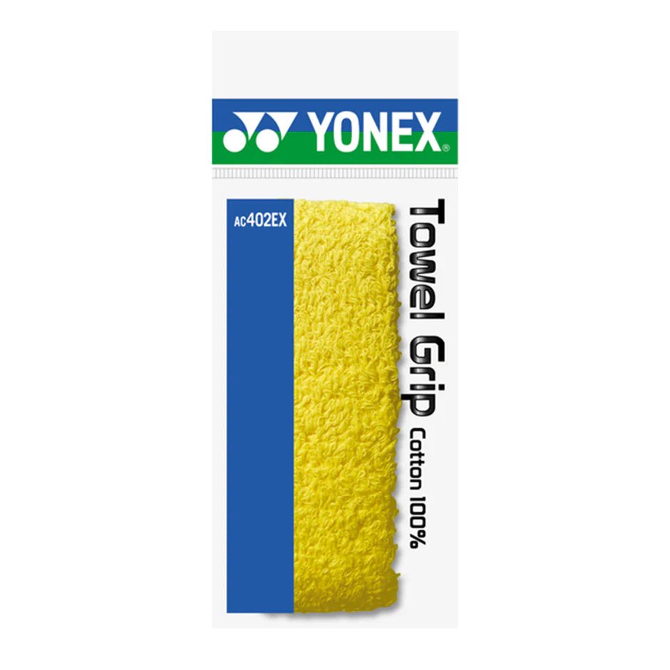 YONEX AC402EX Towel Grip (1 Wrap) - Yellow - Gem Sports