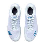 YONEX Aerus Z (2nd Gen) Men's Badminton Shoes - White/Blue - Gem Sports