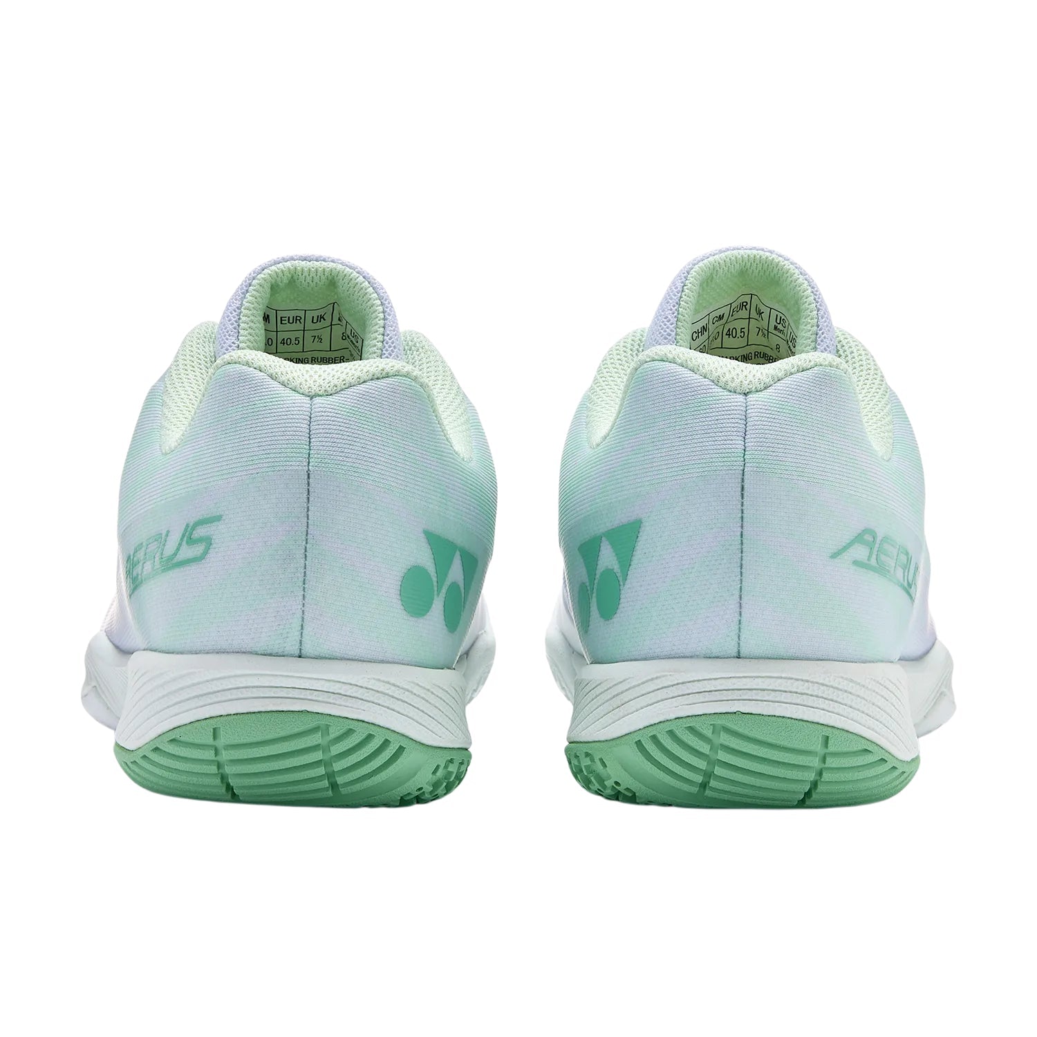 YONEX Aerus Z (2nd Gen) WIDE Unisex Badminton Shoes - White/Green - Gem Sports