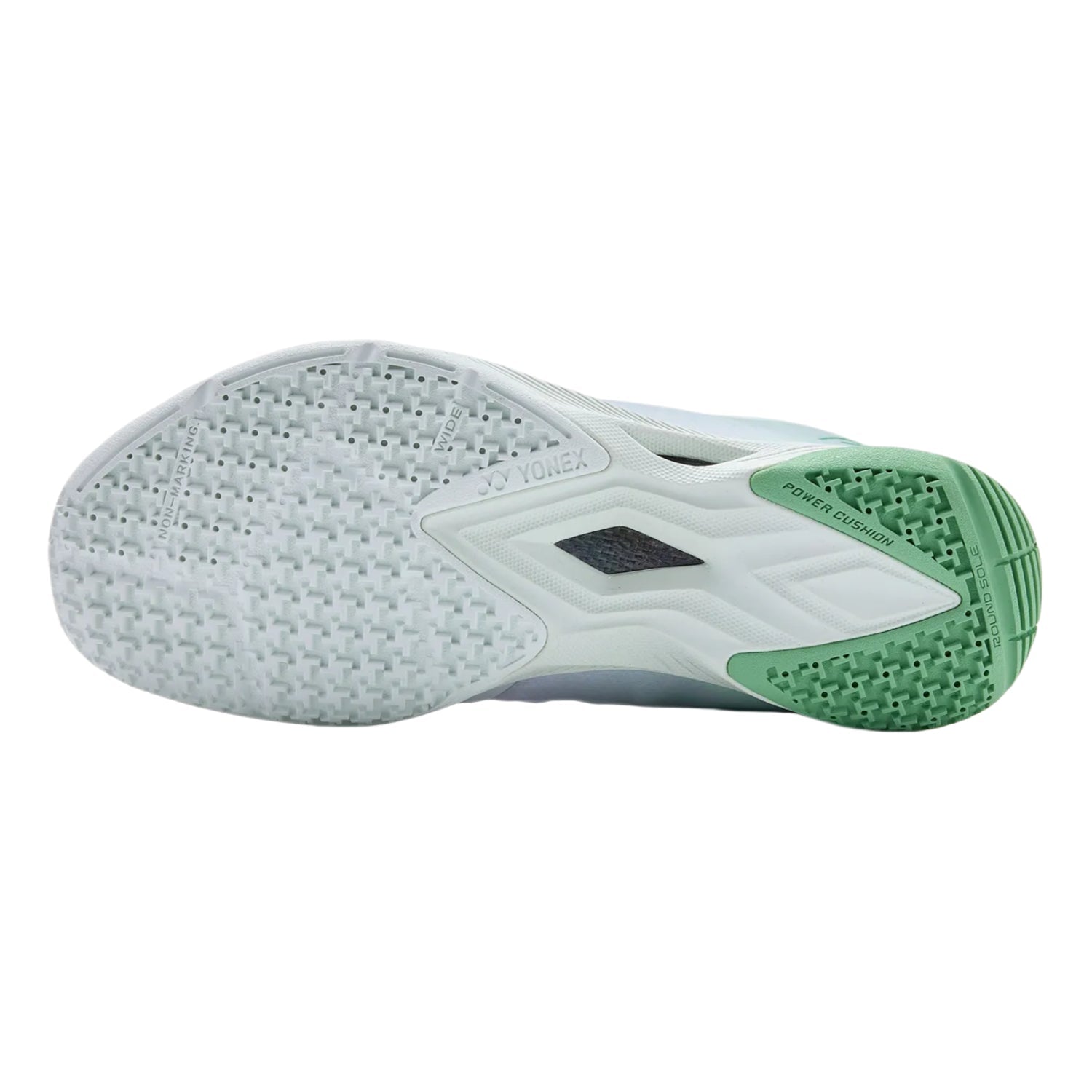 YONEX Aerus Z (2nd Gen) WIDE Unisex Badminton Shoes - White/Green - Gem Sports