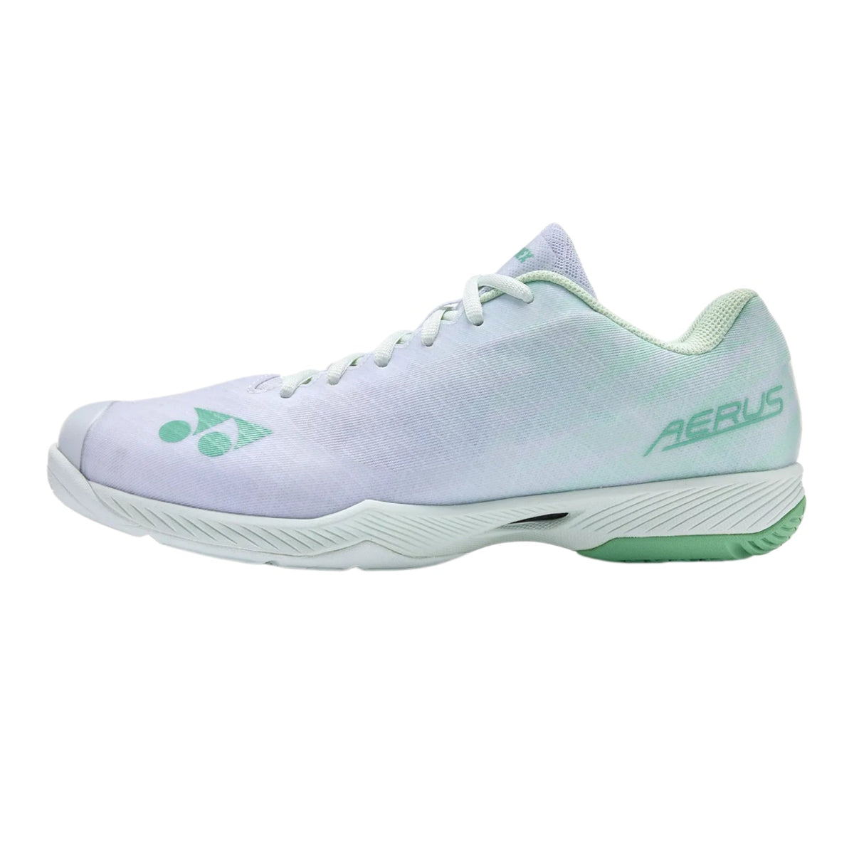 YONEX Aerus Z (2nd Gen) WIDE Unisex Badminton Shoes - White/Green - Gem Sports