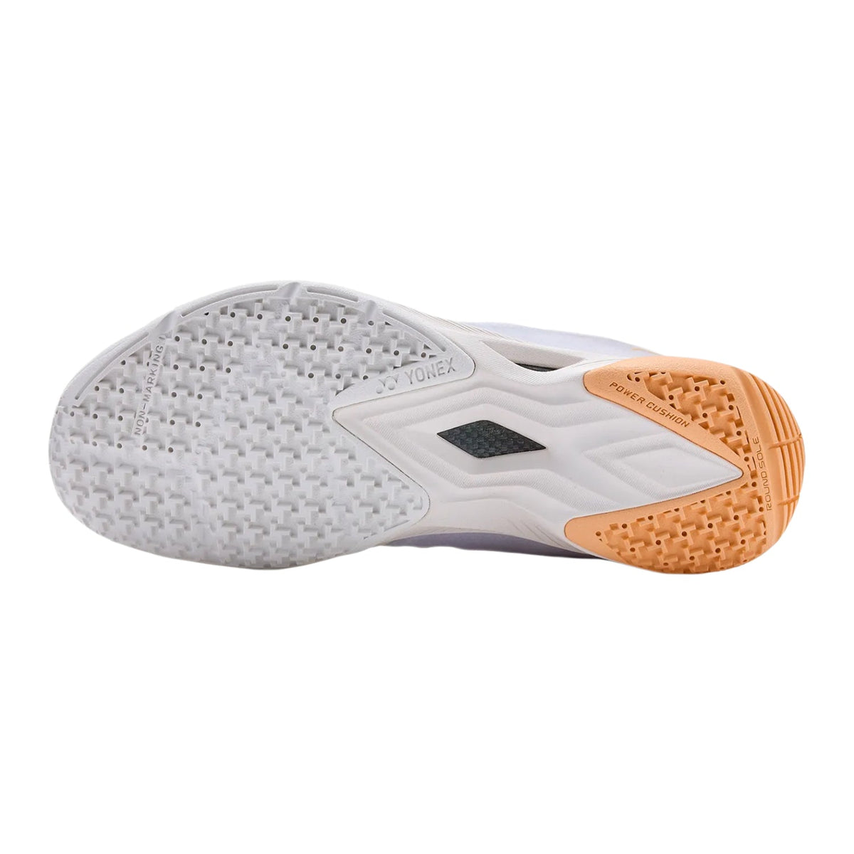 YONEX Aerus Z (2nd Gen) Women's Badminton Shoes - White/Orange - Gem Sports