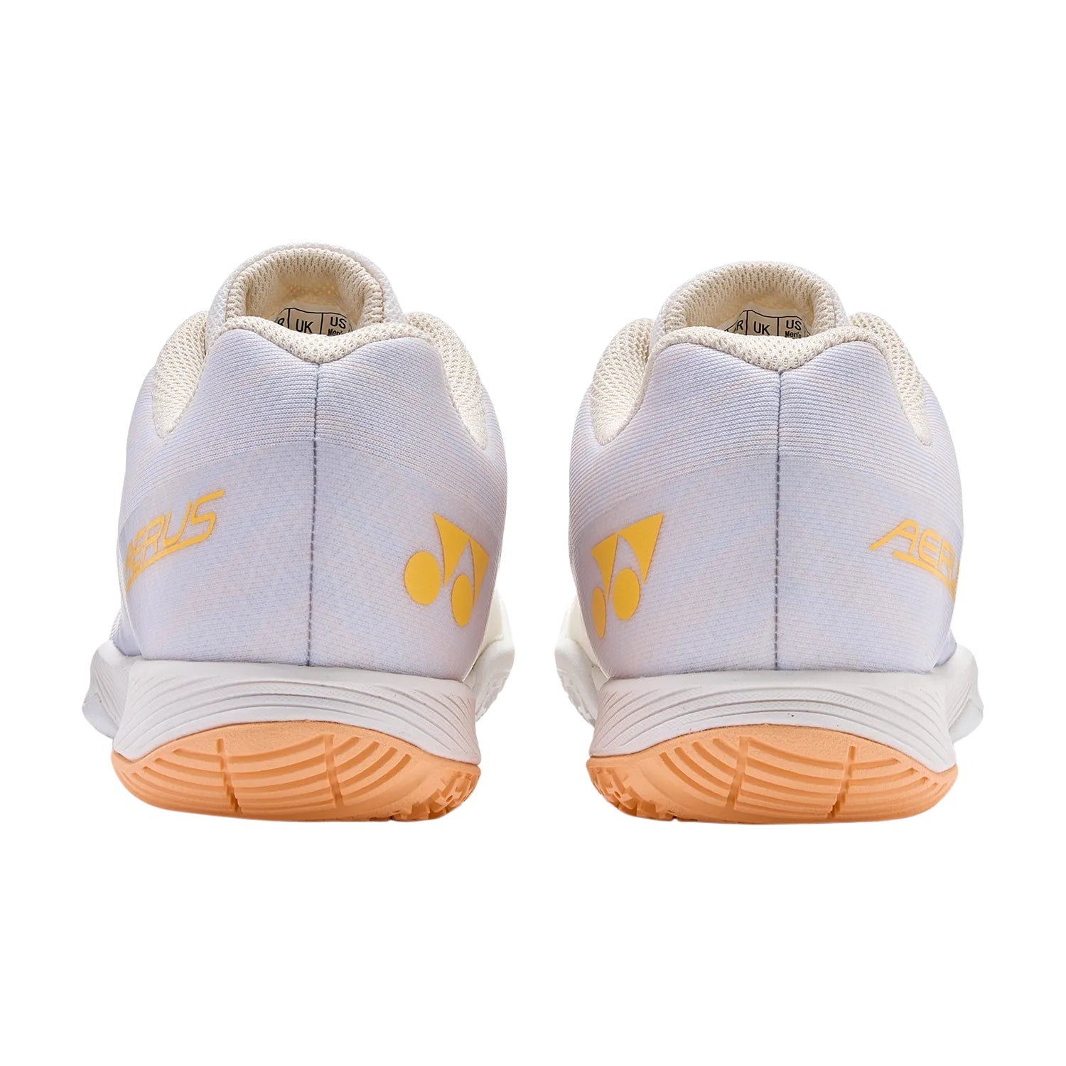 YONEX Aerus Z (2nd Gen) Women's Badminton Shoes - White/Orange - Gem Sports