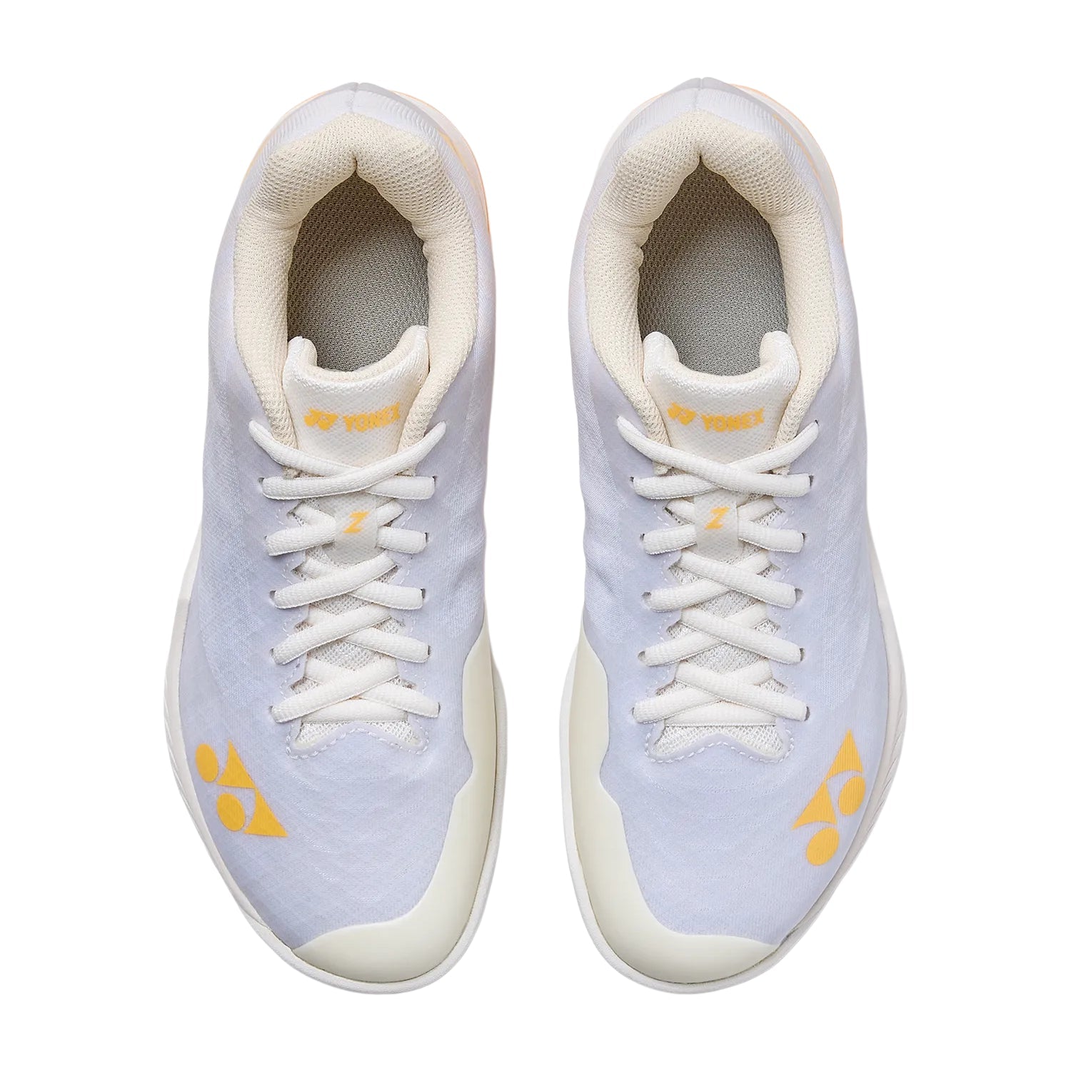 YONEX Aerus Z (2nd Gen) Women's Badminton Shoes - White/Orange - Gem Sports