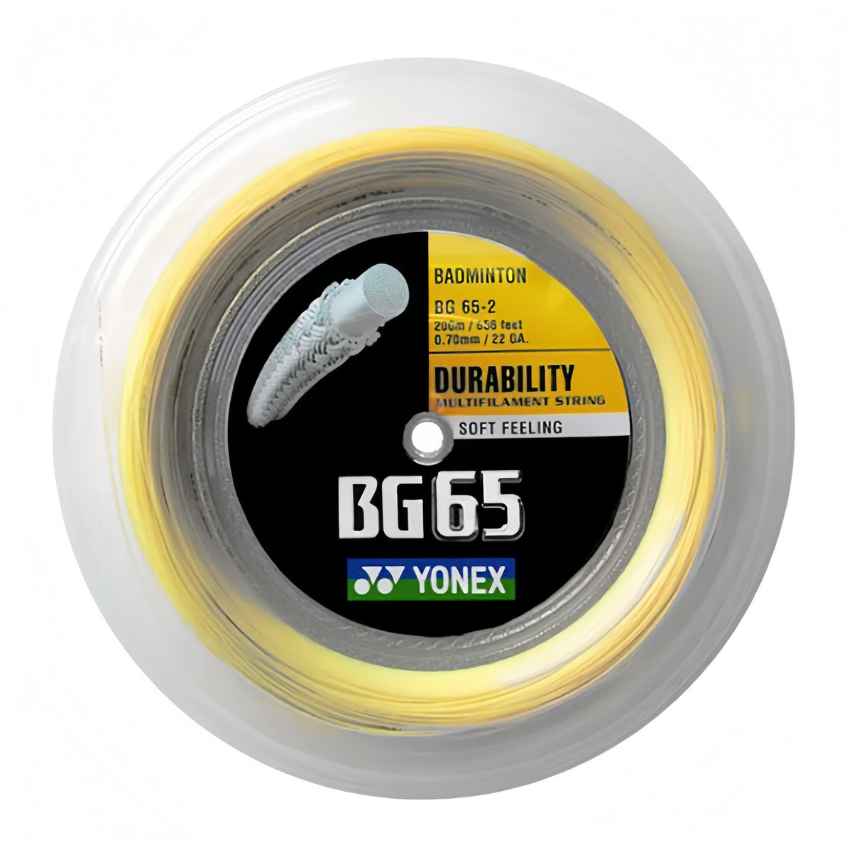 YONEX BG65 Badminton String Coil (200m) - Orange - Gem Sports