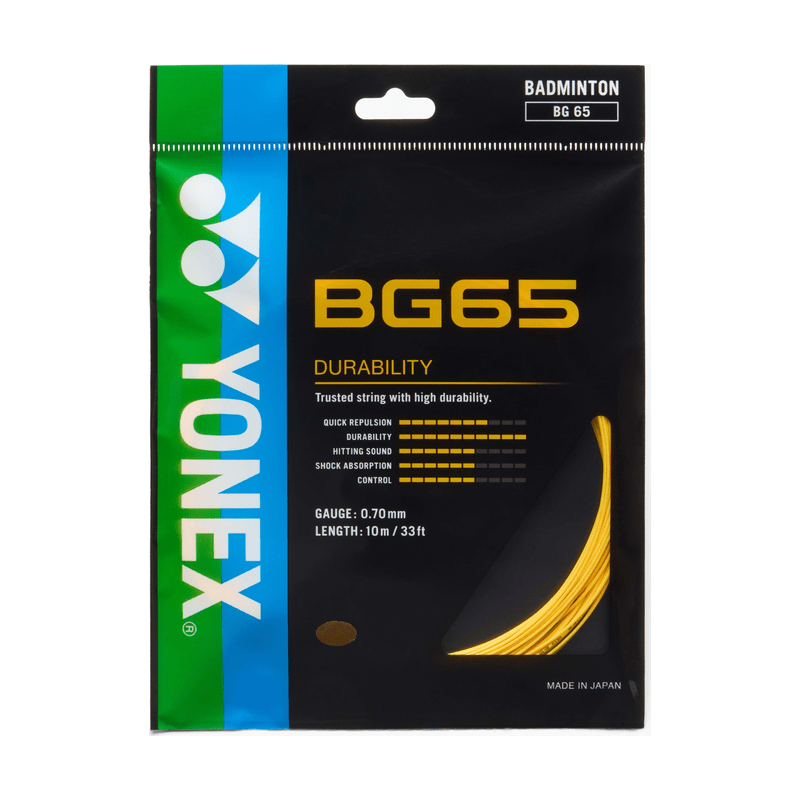 YONEX BG65 Badminton String Set (10m) - Orange - Gem Sports