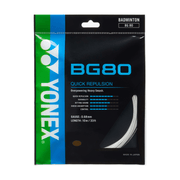 YONEX BG80 Badminton String Set (10m) - White - Gem Sports