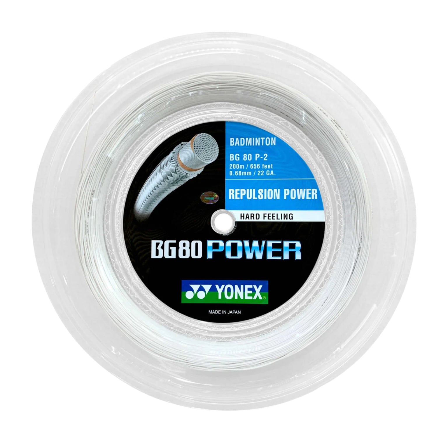YONEX BG80 POWER Badminton String Coil (200m) - White - Gem Sports
