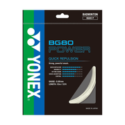 YONEX BG80 POWER Badminton String Set (10m) - White - Gem Sports