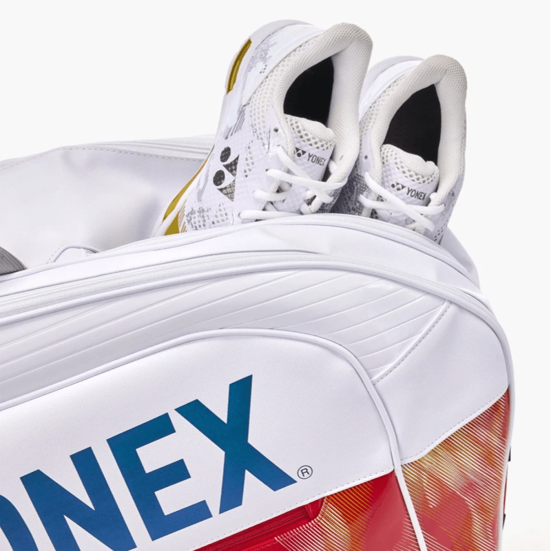 YONEX Expert Racquet Bag (6pcs) for Badminton/Tennis - White BA02626EX - Gem Sports
