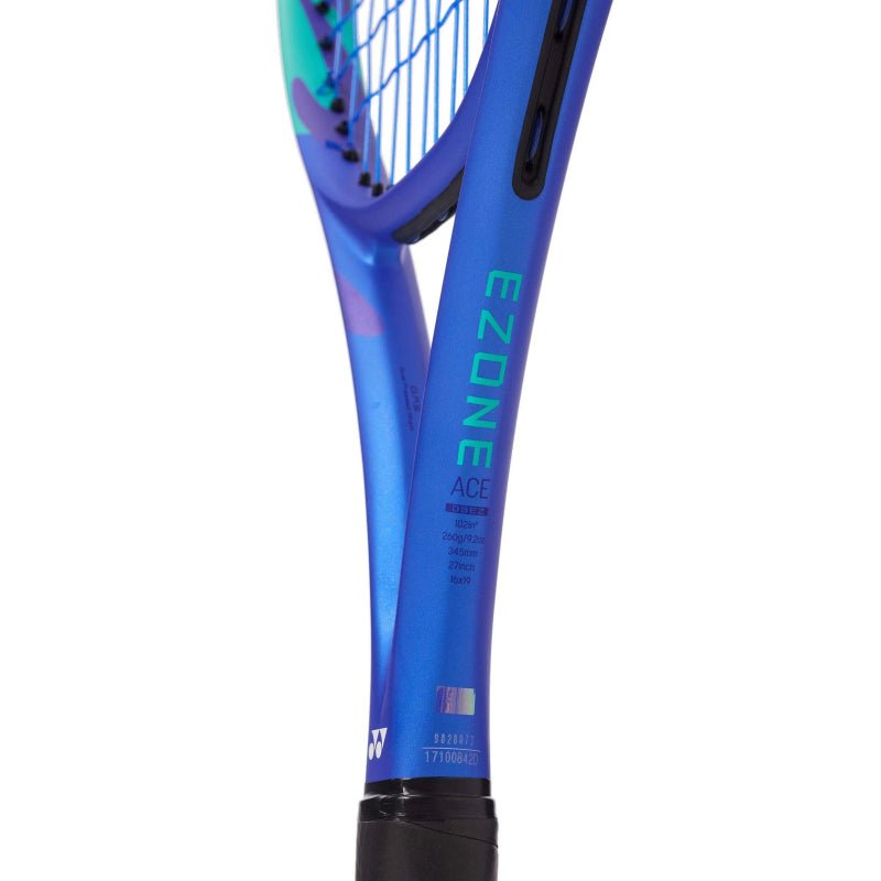 YONEX EZONE ACE (Blast Blue) 260g Tennis Racquet - Strung & Free Grip - Gem Sports