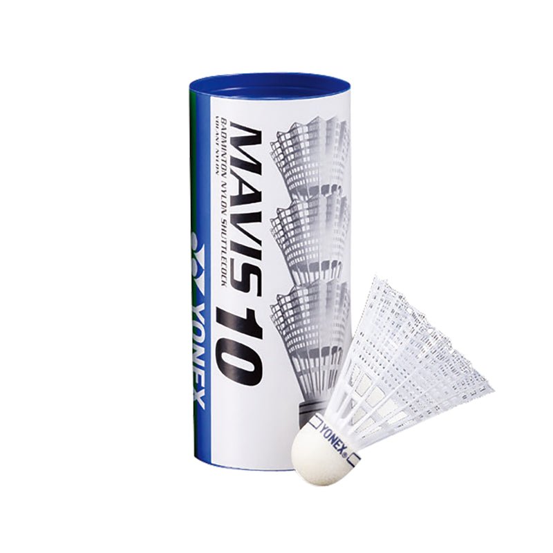 YONEX Mavis 10B Nylon Shuttlecocks (3 In 1 Tube) - White - Gem Sports