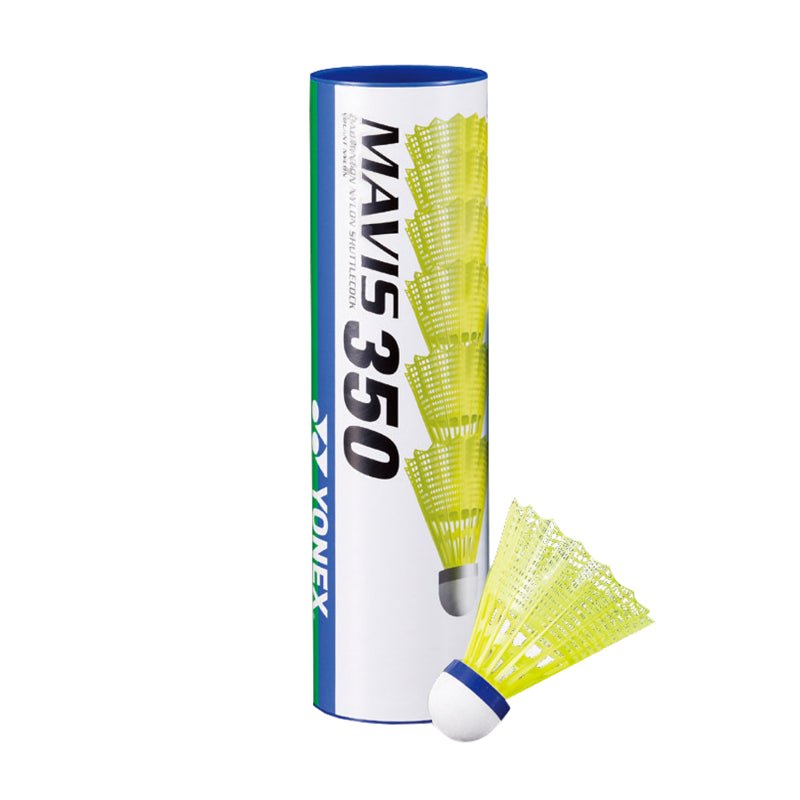 YONEX Mavis 350 Nylon Shuttlecocks (6 In 1 Tube) - Yellow - Gem Sports