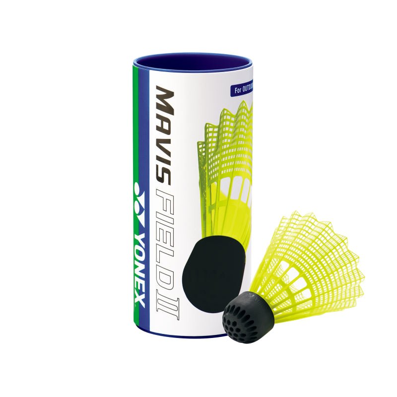 YONEX Mavis Field II Nylon Shuttlecocks (3 In 1 Tube) - Yellow - Gem Sports