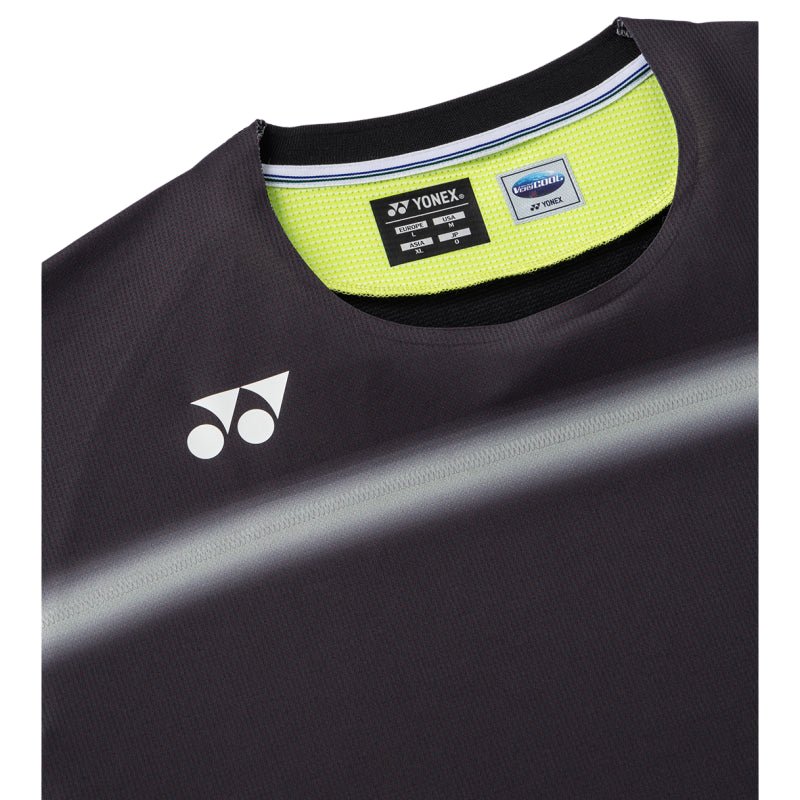 YONEX Men's Crew Neck Shirt 10711YX - Black - Gem Sports
